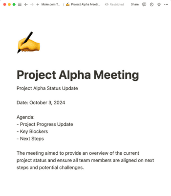 Handwritten notes transcribed into a Notion page using NoteThisDown AI